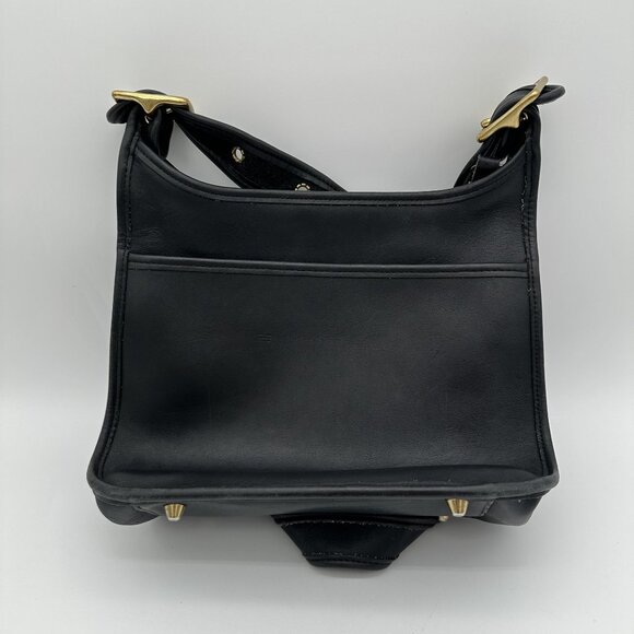 Coach Vintage Legacy Zip 9966 Black Leather Crossbody Shoulder Bag - Picture 4 of 8